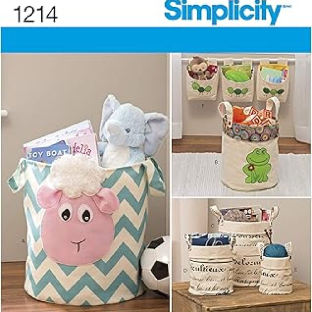 Simplicity 1214 Tote Organizers for Children Sewing Pattern